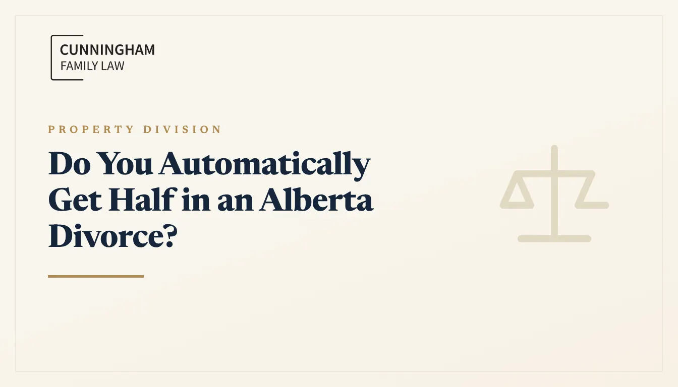 Dividing family property in an Alberta divorce, explained by a Calgary lawyer