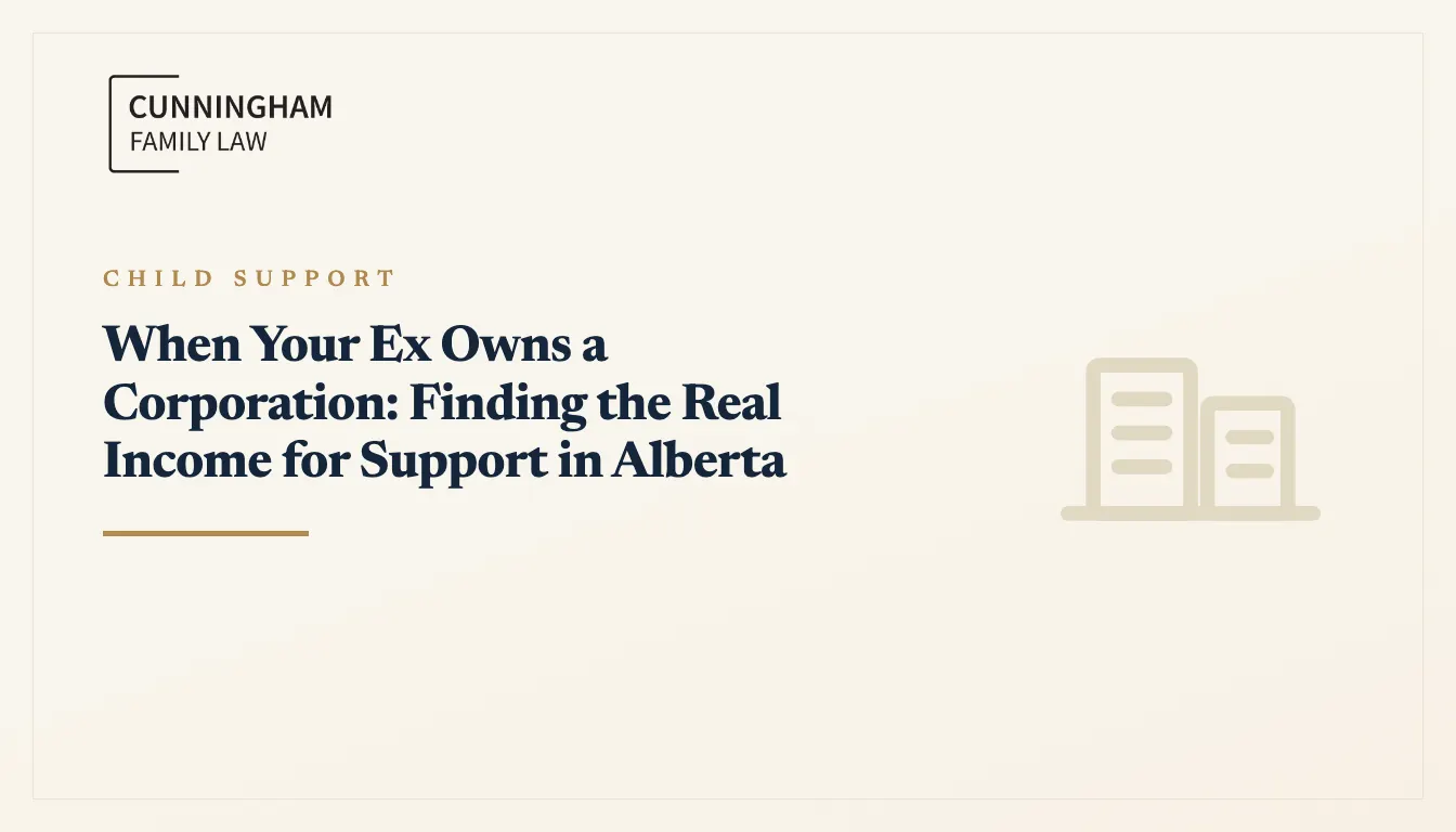 Calgary family lawyer determining a spouse's real income from corporate financial statements