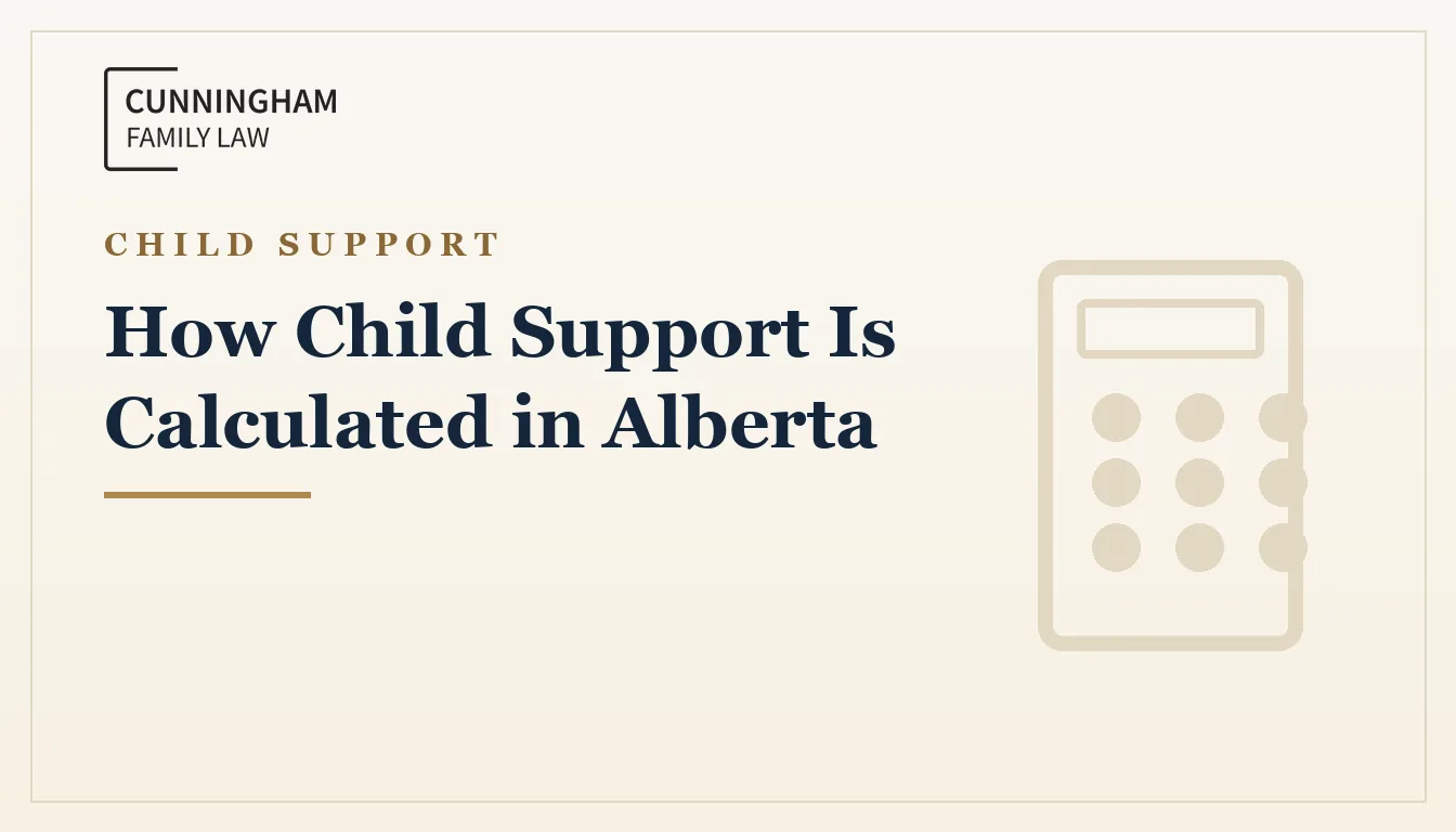 How child support is calculated in Alberta explained by a Calgary family lawyer