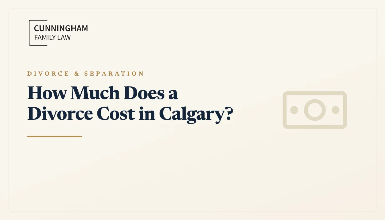 How Much Does a Divorce Cost in Calgary?