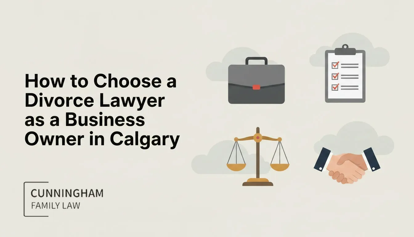 Business owner choosing a divorce lawyer in Calgary