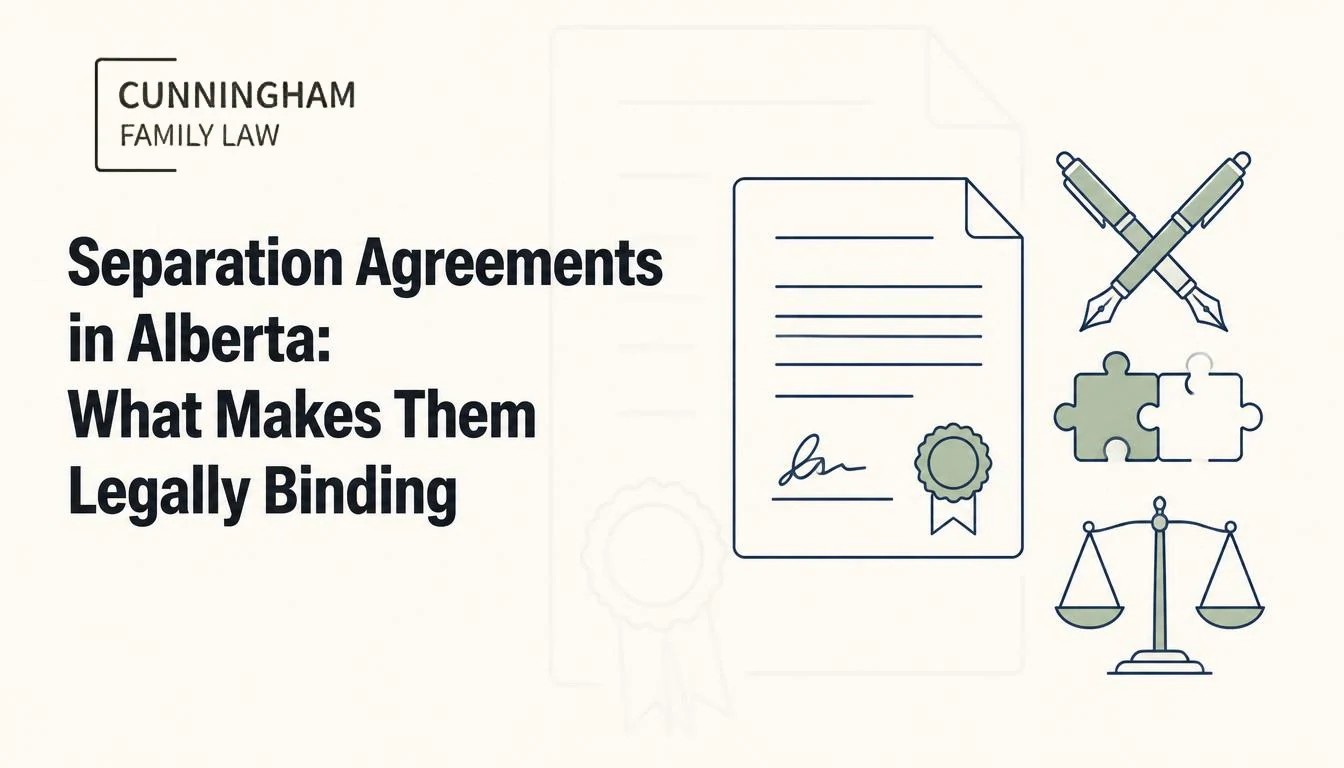 Separation agreement requirements in Alberta explained by a Calgary family lawyer