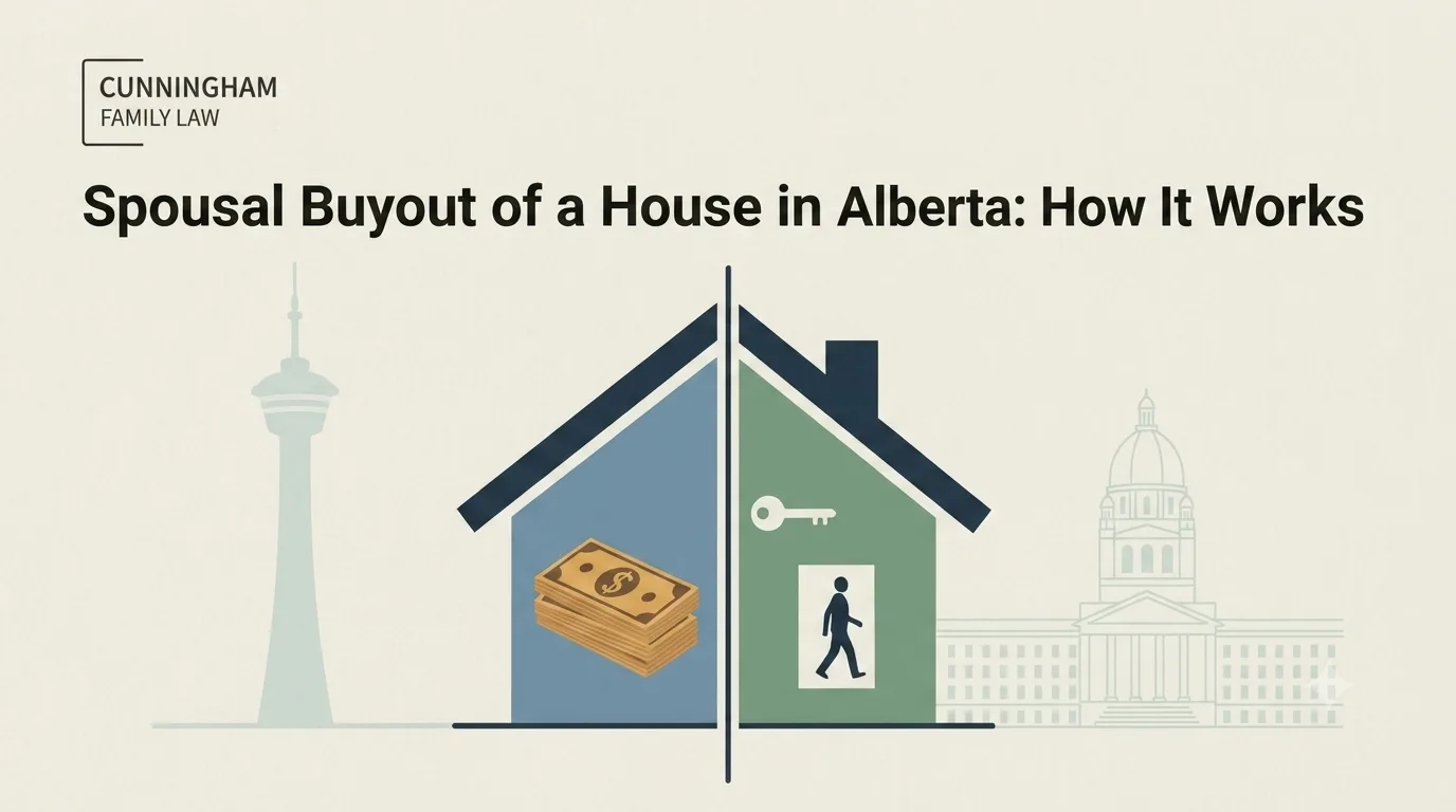 Calgary couple negotiating a spousal buyout of the family home