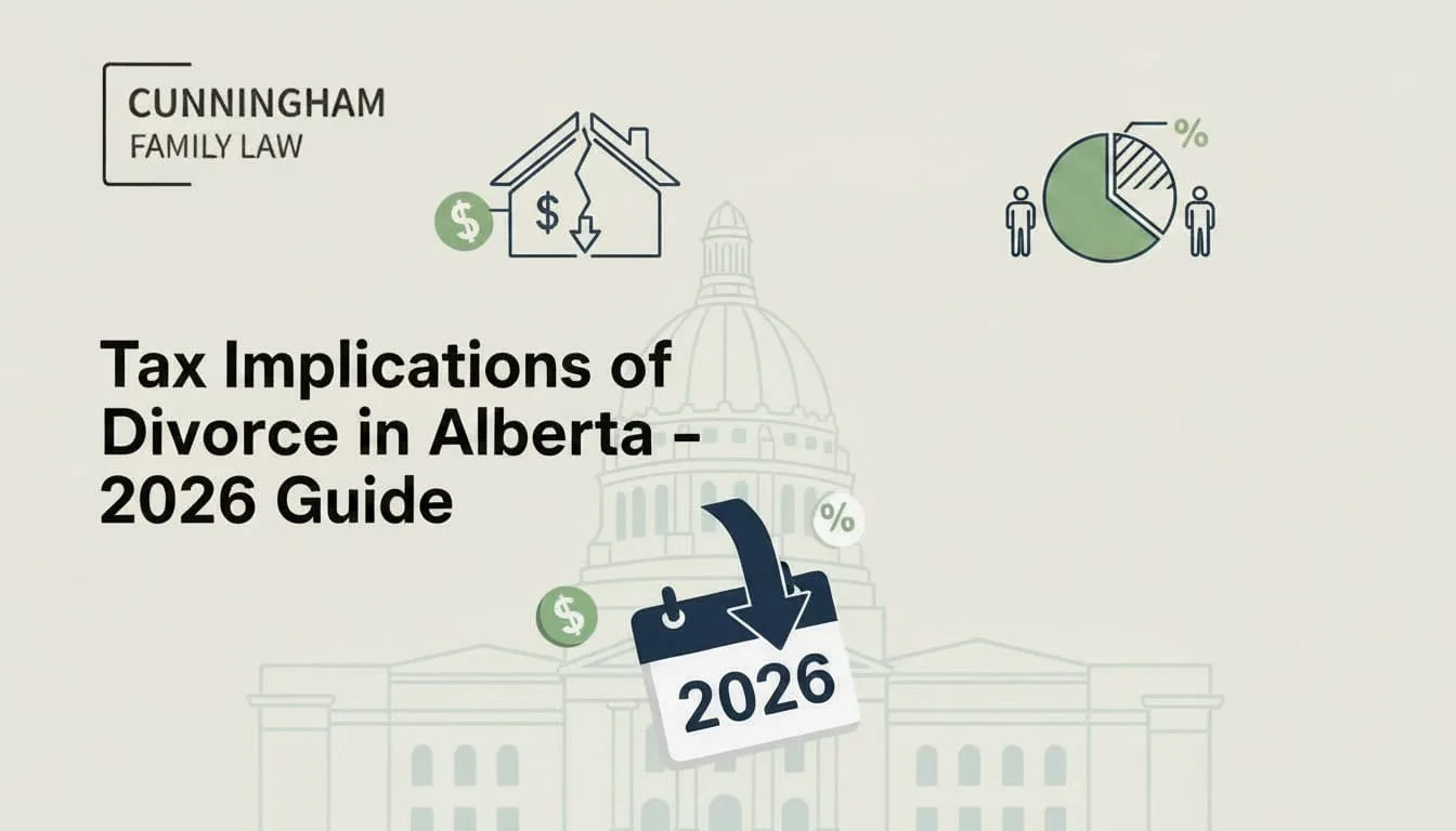 Tax implications of divorce in Alberta including RRSP transfers and property division