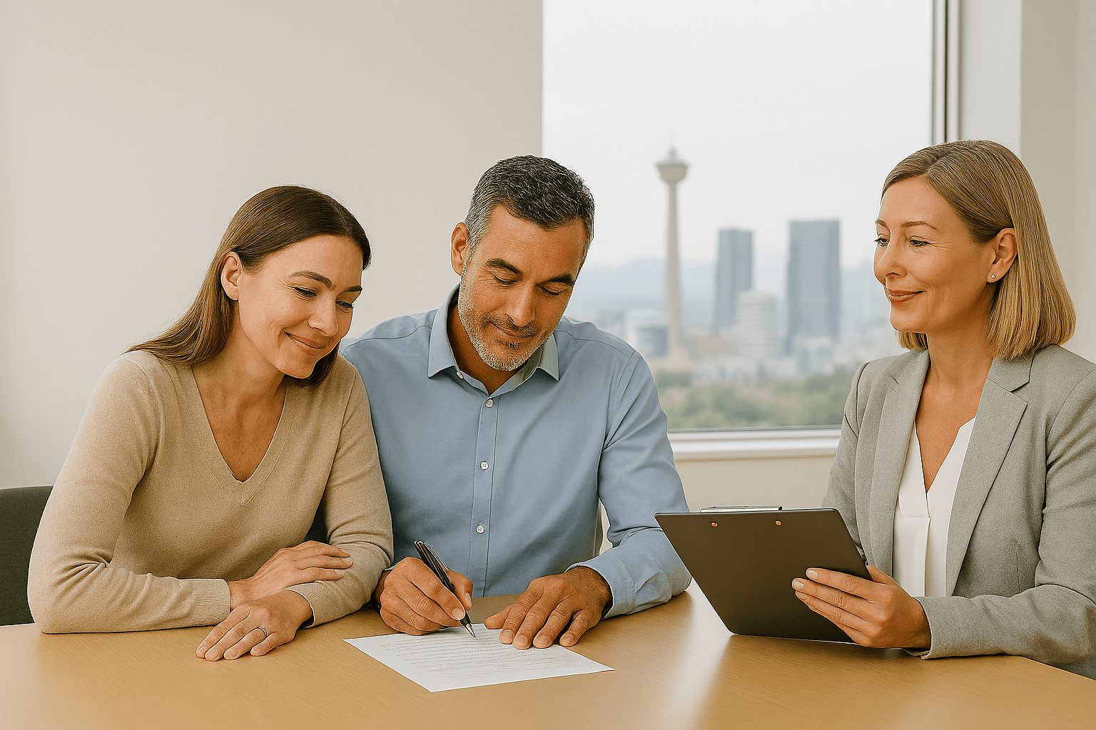 collaborative family lawyer meeting with calgary family