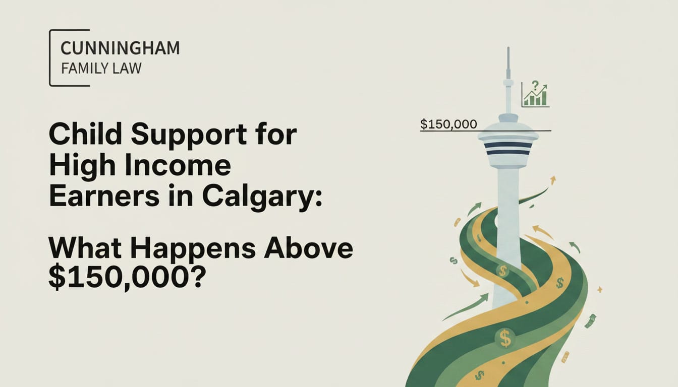 Calgary divorce lawyer calculating child support for high income earner